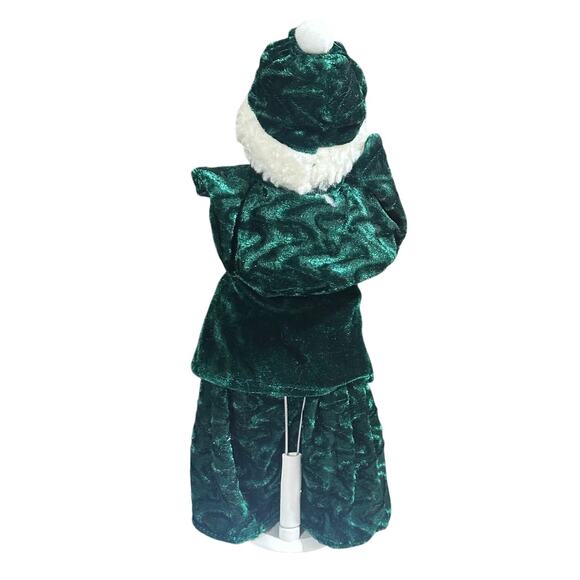 Sun Point Porcelain Doll W/ Velour Outfit, Cape & Hat 12" - Picture 5 of 5